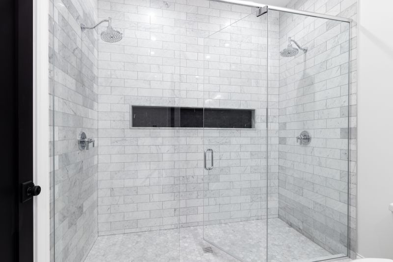 Corner Shower with Multi-Function Shower Head